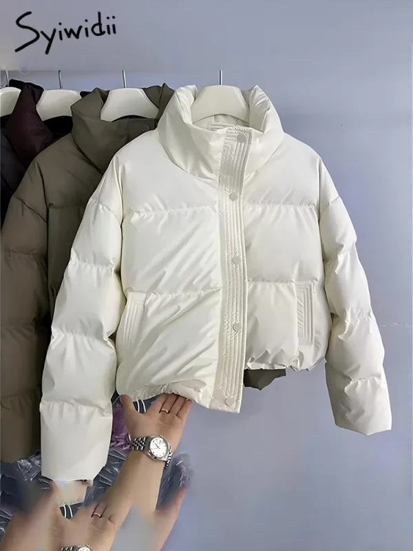 Syiwidii dameparkas – turtleneck, enkelspent, casual varm høst/vinterjakke