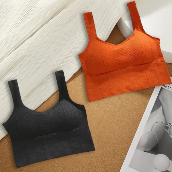 1/2/4stk Sports-BH for Kvinner – Sømløs Push-Up Trenings-BH for Yoga & Fitness