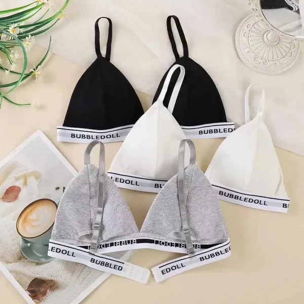 Sexy BH uten Bøyle – Push-Up Bralette med Fransk Triangelkopp
