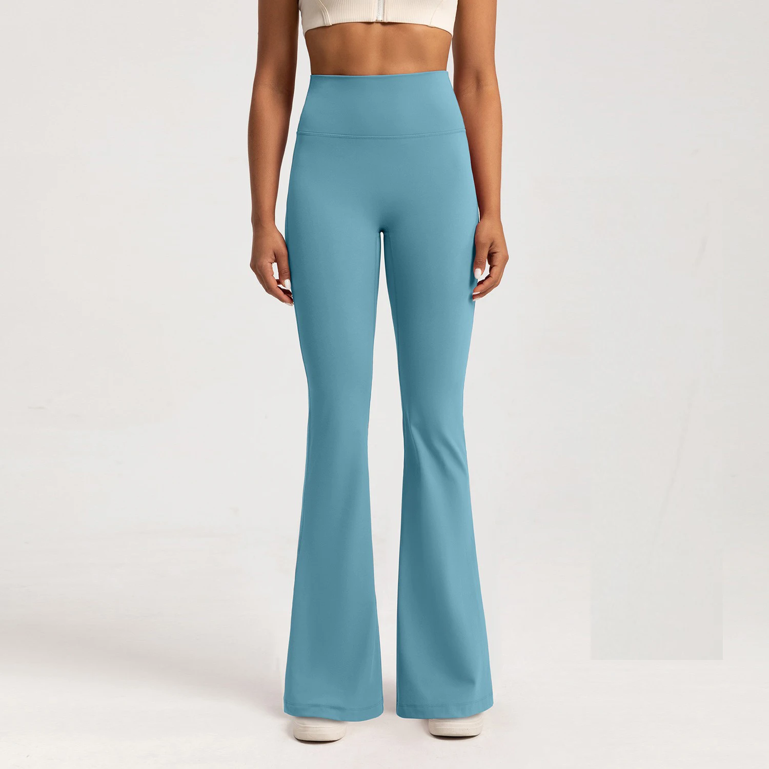 Yoga leggings med vide ben – treningsbukser dame