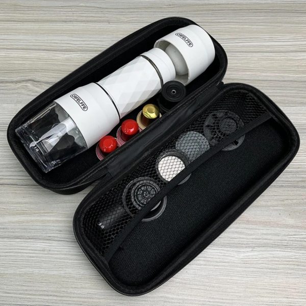 Compact Portable Coffee Machine for Camping and Travel