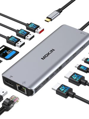 MOKiN Gigabit Ethernet PD100W Docking Station