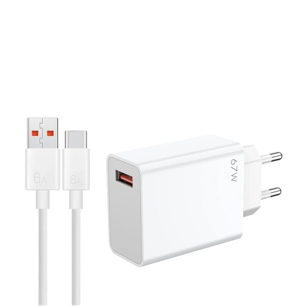 67W USB Fast Charger with Type-C Cable